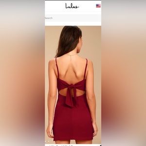 Lulu’s Women’s Toast to Life Red Mini Dress (medium)